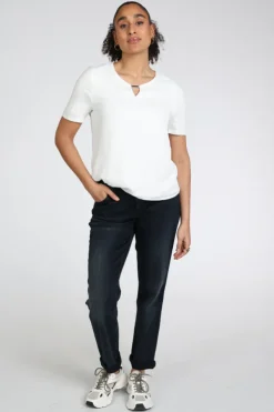 Frank walder 716426 T-shirt korte mouw Off white