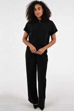 Geisha 63285-20 Blouse korte mouw Zwart
