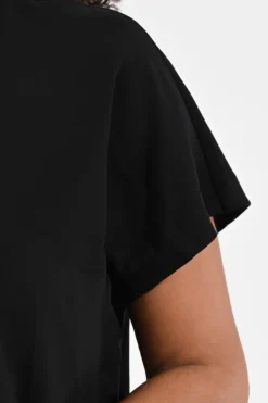 Geisha 63285-20 Blouse korte mouw Zwart