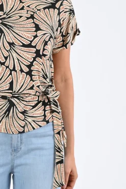 Geisha 62331-20 Blouse korte mouw Zwart