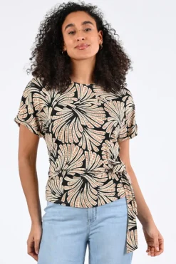 Geisha 62331-20 Blouse korte mouw Zwart