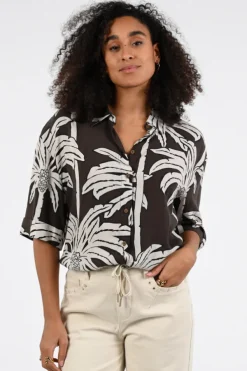 Geisha 63293-20 Blouse korte mouw Zwart