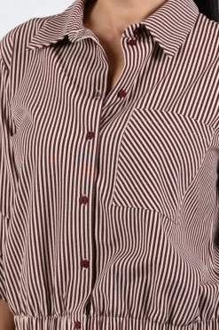 Geisha 63227-20 Blouse lange mouw Donker rood