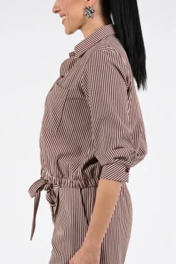 Geisha 63227-20 Blouse lange mouw Donker rood