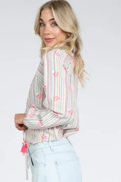 Geisha 63215-20 Blouse lange mouw Ecru