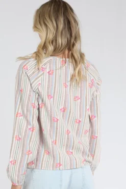 Geisha 63215-20 Blouse lange mouw Ecru