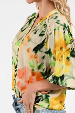 Geisha 63209-20 Blouse lange mouw Groen