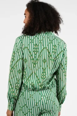 Geisha 63279-20 Blouse lange mouw Groen