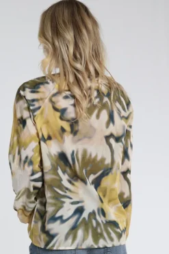Geisha 63226-20 Blouse lange mouw Olijf