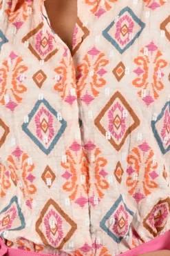 Geisha 63220-20 Blouse lange mouw Oranje
