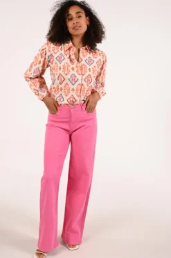 Geisha 63220-20 Blouse lange mouw Oranje