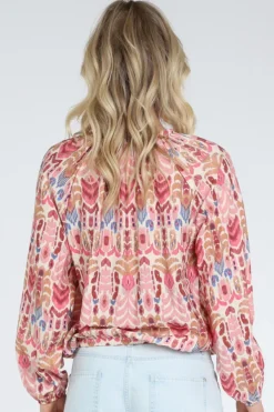 Geisha 63219-20 Blouse lange mouw Roze