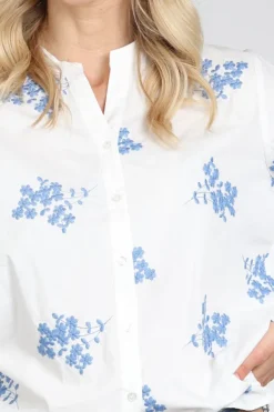Geisha 63053-14 Blouse lange mouw Wit