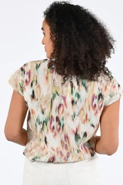 Geisha 63457-20 Blouse mouwloos Off white