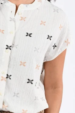 Geisha 63444-20 Blouse mouwloos Wit