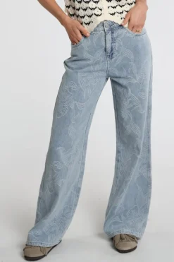 Geisha 61005-10 Broek Blue denim