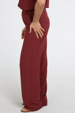Geisha 61111-21 Broek Donker rood