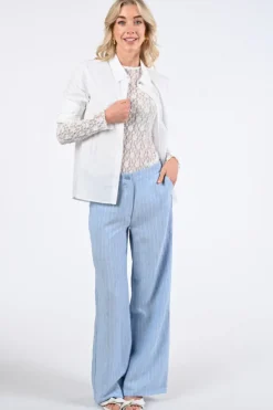 Geisha 51395-20 Broek Licht blauw
