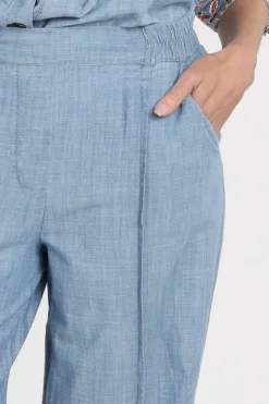 Geisha 61184-70 Broek Licht blauw