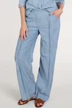 Geisha 61184-70 Broek Licht blauw