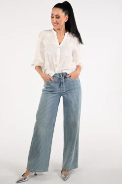 Geisha 61042-10 Coloured jeans Blue denim