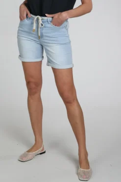 Geisha FRANCES denim Short Light blue denim