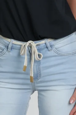 Geisha FRANCES denim Short Light blue denim