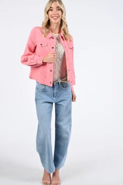 Geisha 55073-14 Jeansjasje Roze