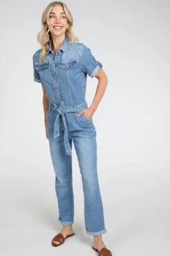 Geisha 61109-10 Jumpsuit Blue denim