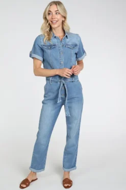 Geisha 61109-10 Jumpsuit Blue denim