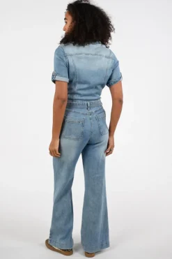 Geisha 61047-10 Jumpsuit Blue denim