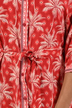 Geisha 67102-20 Jurk driekwart mouw Rood