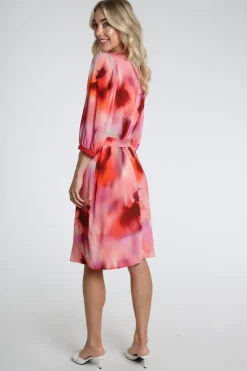Geisha 67101-20 Jurk driekwart mouw Rood