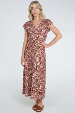 Geisha 67157-60 Jurk korte mouw Donker rood