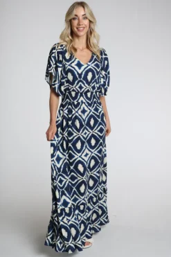Geisha 67116-20 Jurk korte mouw Marine