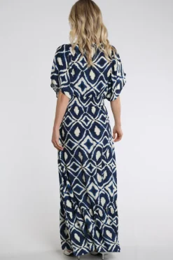 Geisha 67116-20 Jurk korte mouw Marine