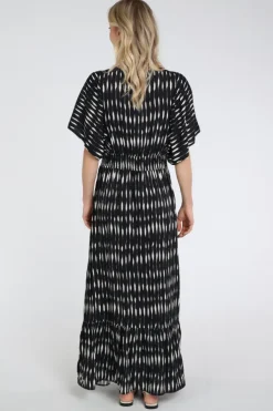 Geisha 67114-20 Jurk korte mouw Zwart