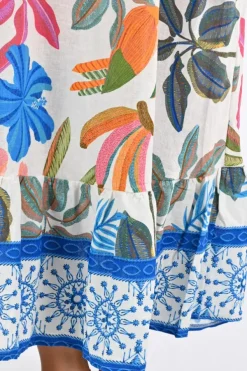 Geisha 67355-70 Jurk mouwloos Blauw