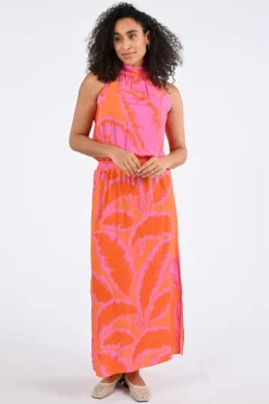 Geisha 67358-70 Jurk mouwloos Cyclaam