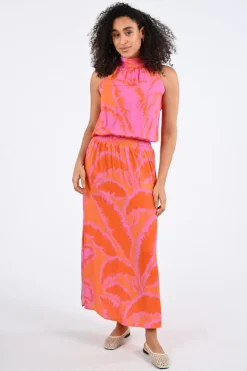 Geisha 67358-70 Jurk mouwloos Cyclaam