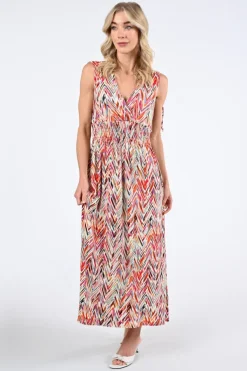 Geisha 57367-60 Jurk mouwloos Cyclaam