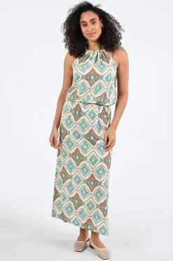Geisha 67404-20 Jurk mouwloos Groen