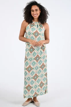 Geisha 67404-20 Jurk mouwloos Groen
