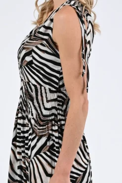 Geisha 57367-60 Jurk mouwloos Off white