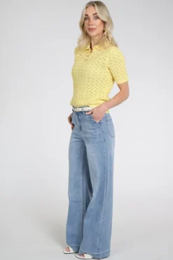 Geisha MEREL Jeans Light blue denim