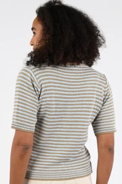 Geisha 64080-70 Pull korte mouw Cognac