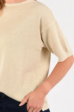 Geisha 64089-70 Pull korte mouw Goud