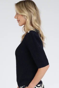 Geisha 64042-29 Pull korte mouw Marine