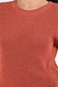Geisha 64082-70 Pull korte mouw Roest