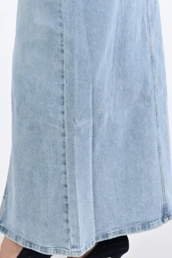 Geisha 56013-10 Rok recht lang Blue denim